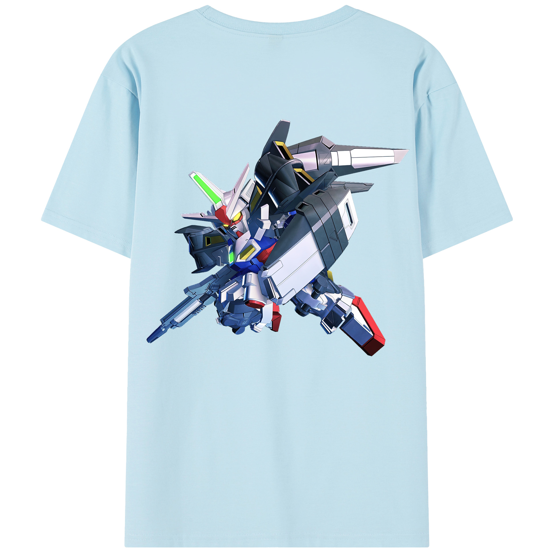 （画像用） 機動戦士ガンダム Mobile Suit Gundam 綿100％半袖Tシャツ（背面プリント）